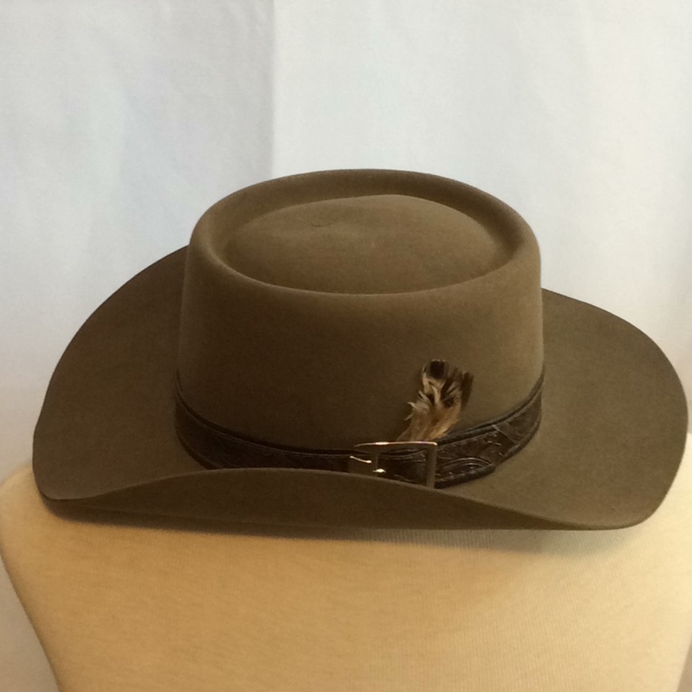 Stetson 4 X beaver vintage cowboy hat, tan, EUC